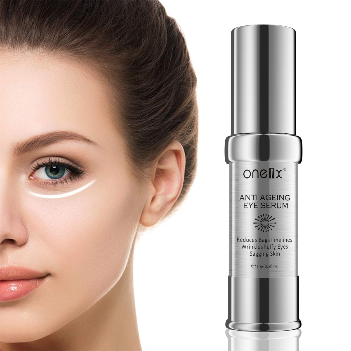 Hyaluronic Acid Eye Serum Cream AntiAging Pure Vitamin C E Retinol