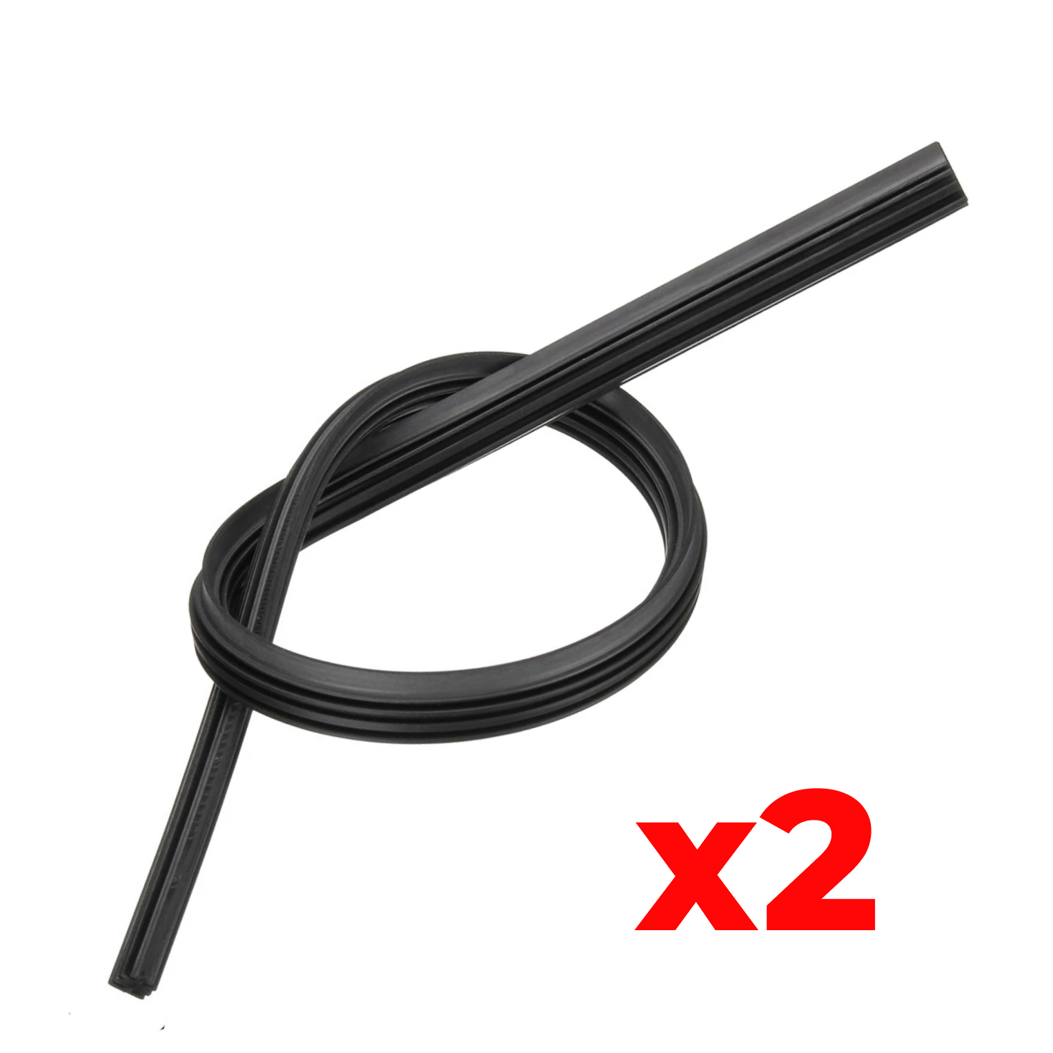 Wiper Blade Refill Pair for Mazda 2 2005 Windshield Rear Strip 6 mm