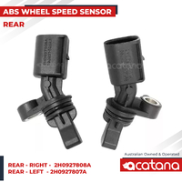 2pcs ABS Wheel Speed Sensor for Audi VW Rear Left Right 2H0927807A 2H0927808A