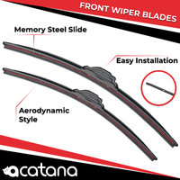 acatana Wiper Blades for MINI Cabrio R57 Facelift 2013 - 2015 Pair of 18" + 19" Front Windscreen Replacement