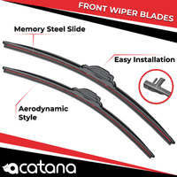 Replacement Wiper Blades for Audi TT 8N Facelift 2003 - 2006, Set of 2pcs