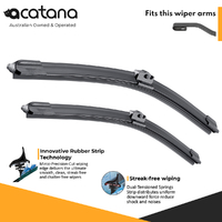 Wiper Blades for Nissan Pulsar 2000 - 2005 N16 Sedan Front 22" + 16" Windscreen