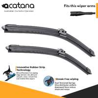 Windscreen Wiper Blades for Skoda Fabia NJ 2015 - 2020 Hatch, (KIT of 2pcs)