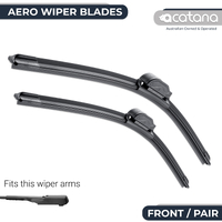 Aero Wiper Blades for Mercedes Benz AMG C43 A205 2016 - 2023, Pair Pack