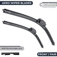 Aero Wiper Blades for Audi RS6 C6 Sedan 2008 - 2010, Pair Pack