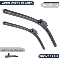 Aero Wiper Blades for Ford Focus LS LT LV 2005 - 2011 Pair Pack