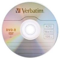 50 Pack Spindle Branded Verbatim Disc DVD-R 4.7GB 16x Recordable Blank Media
