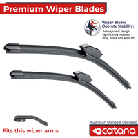 Premium Wiper Blades Set fit Jeep Wrangler JK 2007 - 2018 SUV Front