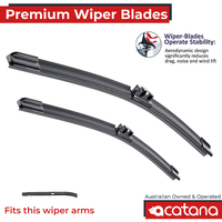 Premium Wiper Blades Set fit Mini Clubman R55 Facelift 2013 to 2014 Front