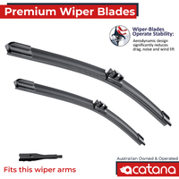 Premium Wiper Blades Set fit Land Rover Defender L663 2020 - 2024 Front