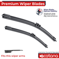 Premium Wiper Blades Set fit Lexus NX 200t 10R 15R 2014 to 2017, Front Pair