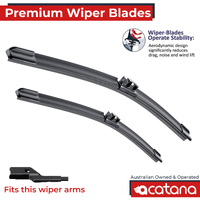 Premium Wiper Blades Set fit Ford Focus LW LZ 2011 to 2018 Front