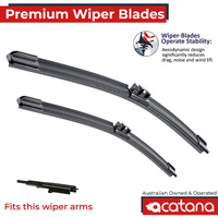 Premium Wiper Blades Set fit HSV Clubsport E Series Wagon 2008 - 2013, Front Pair