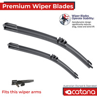 Premium Wiper Blades Set fit BMW 6 Series F13 Coupe 2012 - 2017 Front