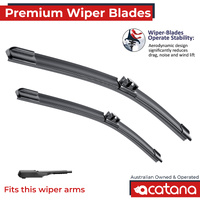 Premium Wiper Blades Set fit Mercedes AMG A45 W176 Facelift 2015 - 2018, Front Pair