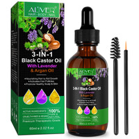 ALIVER Pure 3in1 Black Castor Oil with Lavender & Argan Oil, 60ml