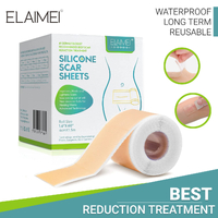 Elaimei Silicone Scar Sheets Gel Patches Removal Tape Skin Repair Wound Treatment Roll, 1.5M