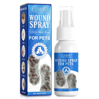 Elaimei Natural Pet Care Wound Spray Antibacterial Skin Repair Dogs Cats Protection Itching Cuts Regenerative Painless 30ml