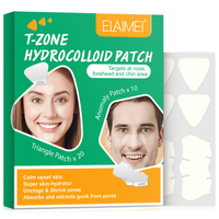 Elaimei T-Zone Hydrocolloid Patches Nose Forehead Chin Pore Stirps Blackheads Cleaner Face Acne, 30pcs