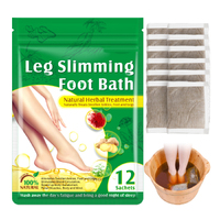 Lovelys Foot Soak Bath Leg Slimming Reflexology Spa Bags Remove Impurities Herbal Relieve Stress & Improve Sleep Pack 12pcs