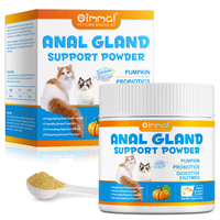 Oimmal Cats Probiotics Anal Gland Support Pumpkin Powder Digestive Care Gut Health Supplement, 120g