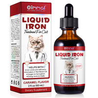 Oimmal Liquid Iron Drops Supplement for Cats Supports Health Care Energy Level Pets, 60ml