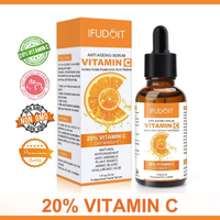 ifudoit Natural 20% Vitamin C & E Face Serum Hyaluronic Acid Retinol Anti Aging Wrinkle Collagen Day Night 30ml