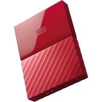 1TB My Passport USB 3.0 Secure Portable Hard Drive WD WDBYNN0010BRD-WESN, Red