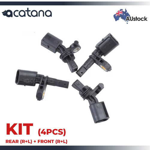 for VW Amarok CDCA CNEA CNFB 2010 - 2021 4pcs ABS Wheel Speed Sensor Front Rear