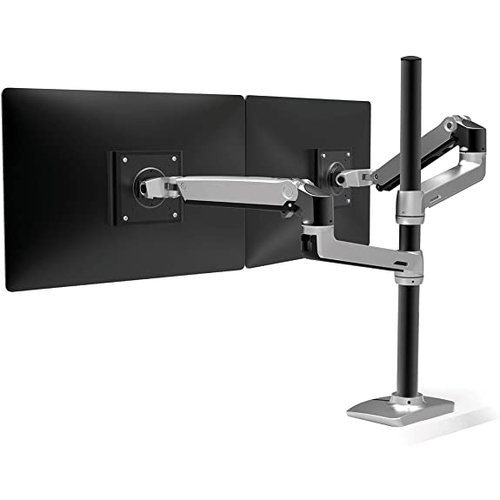 Multi Monitors Mount Dual Stacking Arm ERGOTRON 45-549-026 polished aluminum