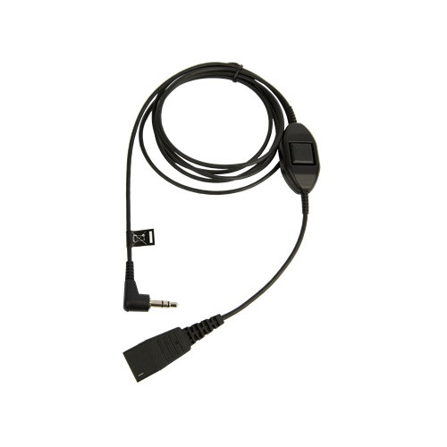 QD cord to 3.5 mm jack. With in-line call-answering for Alcatel 8er and 9er Series