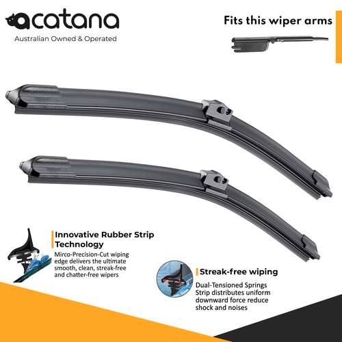 Wiper Blades for Mazda CX-5 KF 2017 - 2023 Front Pair of 24" + 18" Replacement