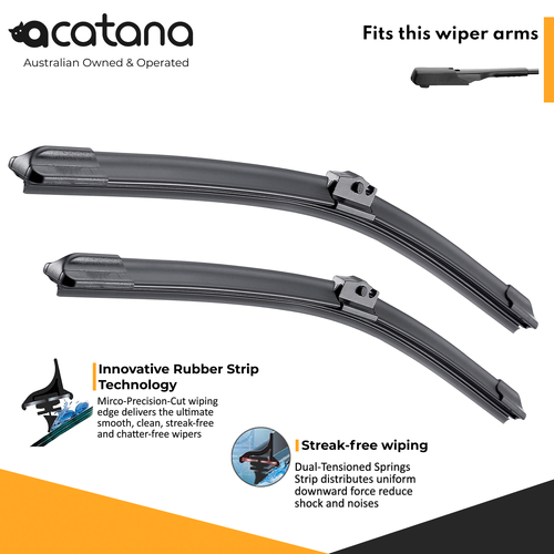 Wiper Blades for Mercedes Benz CLA-Class C117 Facelift 2016 - 2018 Front 24" 19"