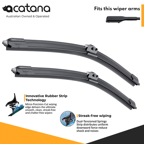 Windscreen Wiper Blades for BMW X2 F39 2018 - 2023, (KIT of 2pcs)