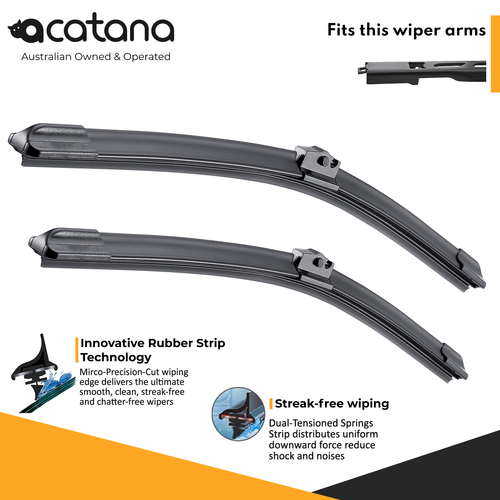 Windscreen Wiper Blades for BMW 5 Series E60 Sedan 2003 - 2010, (KIT of 2 pcs)