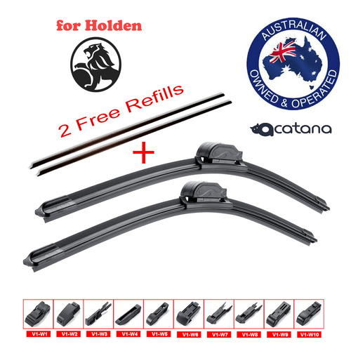 Windscreen Wiper Blades for Holden Cruze JG 2009-2011 24" + 18" + Rubber PAIR