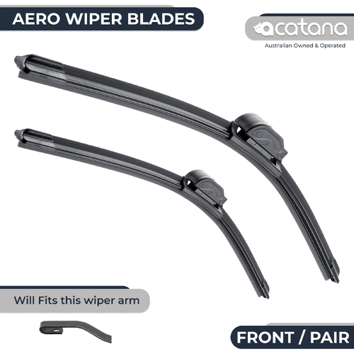 Aero Wiper Blades for Nissan Patrol GU Series 5 2007 - 2012, Pair Pack