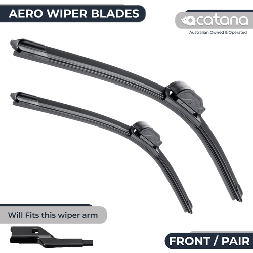 Aero Wiper Blades for GMC Sierra 1500 Series 2015 - 2023, Pair Pack