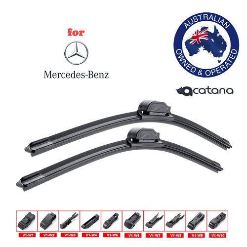 Windscreen Wiper Blades for Mercedes Benz C-Class CL203 2003-2007 Pair 22" + 22"