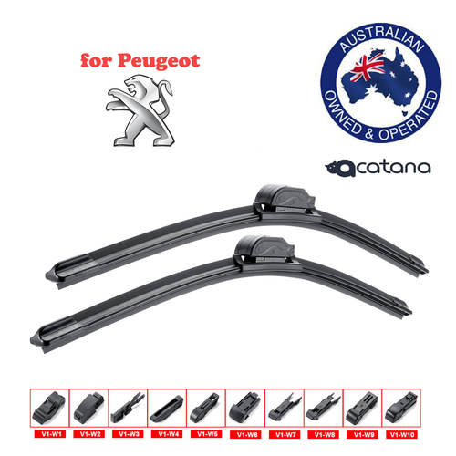 Aero Wiper Blades for Peugeot 406 D8 D9 Coupe 1997 - 2004 Pair Pack