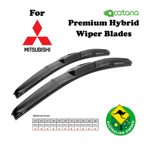 Windscreen Wiper Blades for Mitsubishi Verada KL KW 2003-2005 Pair 22" + 20"