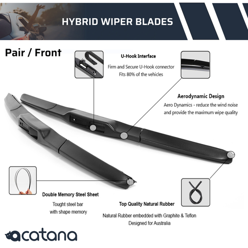 Wiper Blades for Holden Astra TR 1996 1997 1998 Windscreen Front 18" + 18"