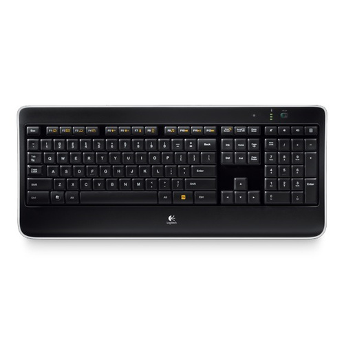 Logitech K800 Wireless Illuminated Keyboard, Backlight, Black, 3 Years Warranty