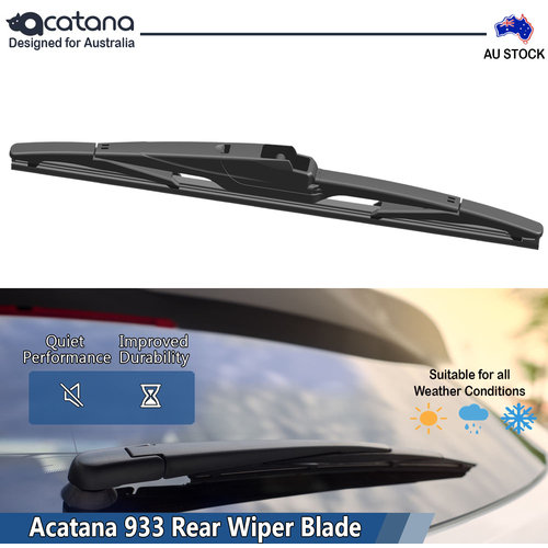 Rear Wiper Blade 11" Taligate Windscreen Windshield Universal Arm Set Adapters