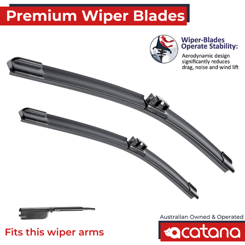 Premium Wiper Blades Set fit Lexus NX 200t 10R 15R 2014 to 2017, Front Pair