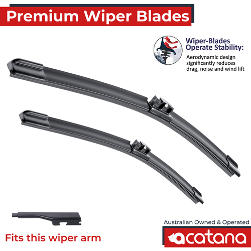 Premium Wiper Blades Set fit MG MG3 2024 - 2025, Front Pair