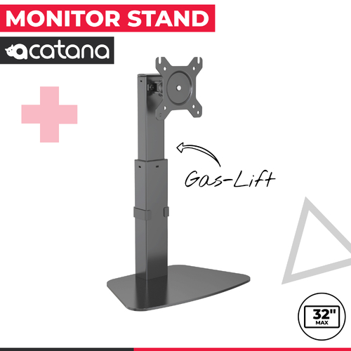 acatana Gas Lift Freestanding Monitor Stand Arm Desk Single HD LED Mount Bracket Holder