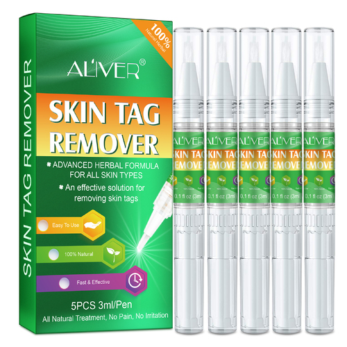 Aliver Gentle Skin Tag Remover Pen Mole Wart Removal Kit Body Face Acne Blemish Natural (pack of 5pcs)