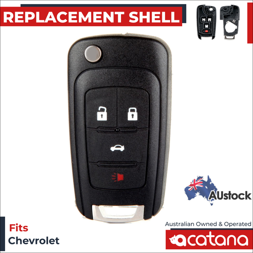 Remote Car Key Flip Shell Case for Chevrolet Volt 2011 - 2013 4B