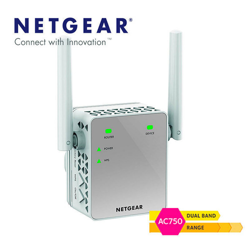 Netgear EX3700 AC750 750Mbps WiFi Booster Dual Band Wireless Range Extender